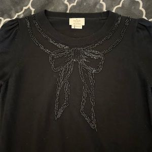 Kate Spade Ribbon Embellished Sweater - Black - Medium (Used)